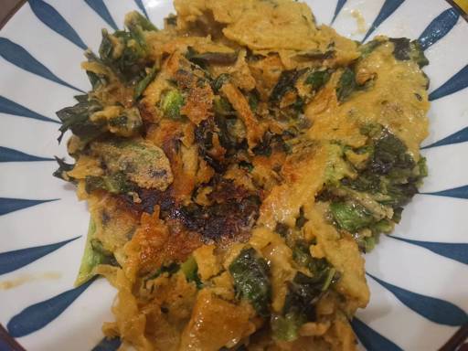 莴笋叶煎饼